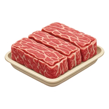 A pack of minced pork sticker