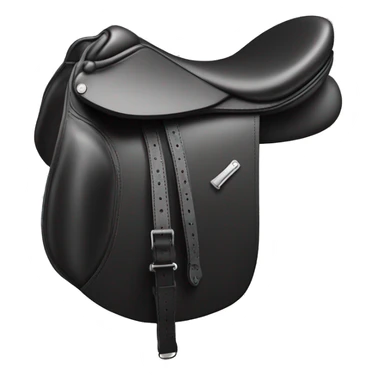 English saddle that’s black leather  sticker