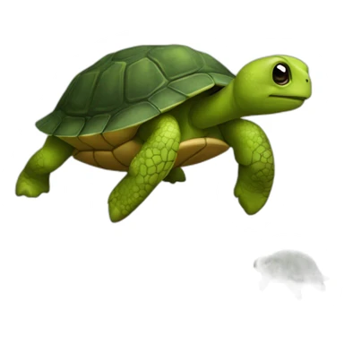 Fourmi sur une tortue sticker