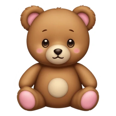 A cute Kawaii teddy bear sticker