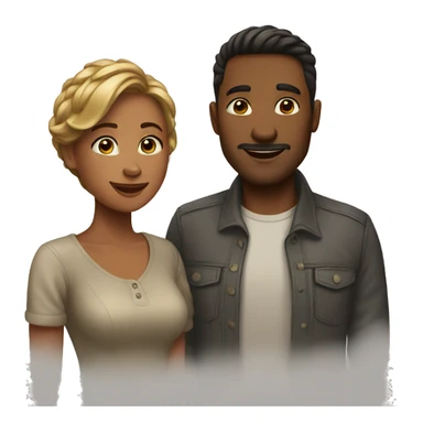 loving couple sticker