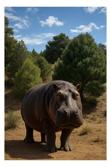 Hippopotamus sticker