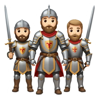 BEARDED Knights  sticker
