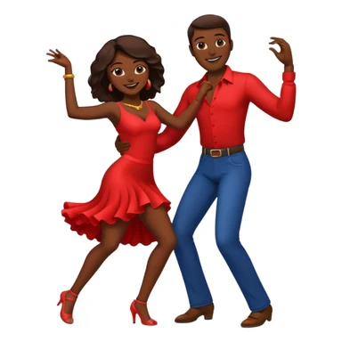 A couple dancing salsa sticker