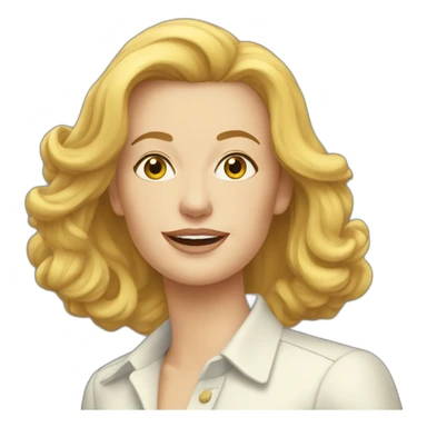 Brigitte avec un voile sticker