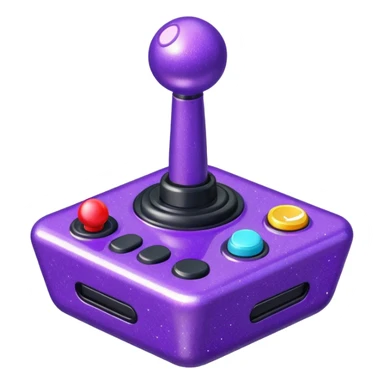 glitter purple and joystick sticker
