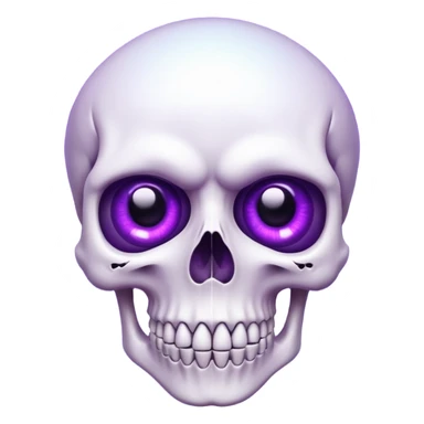  eyes perple with Skull inside sticker