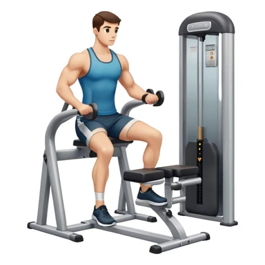 how to use gym calf-raise machine sticker