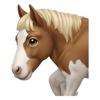 Bébé à cheval sur un chien sticker