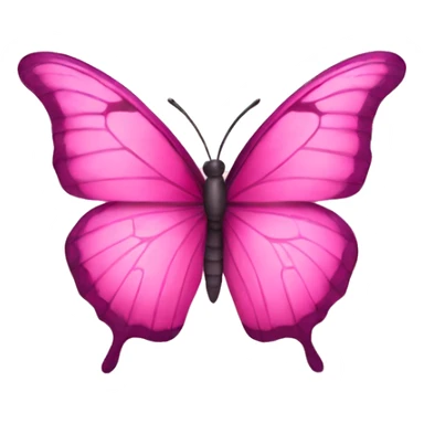 Pink butterfly sticker
