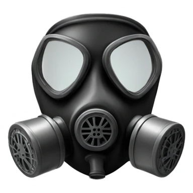 Gas mask Black Thumbs up sticker
