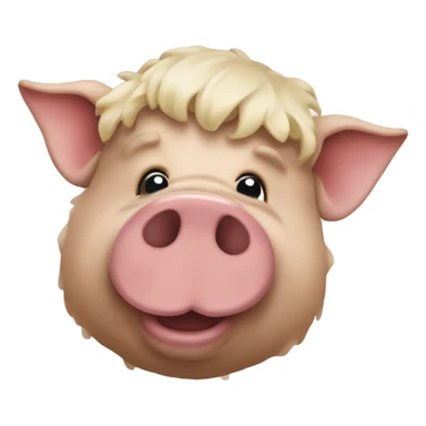 Cochon barbe  sticker
