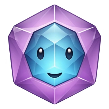 Cristal púrpura sticker