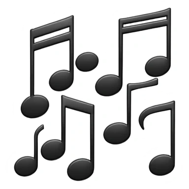 Music notes sticker