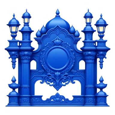 Royal Blue Aesthetic Scenery Decoration sticker