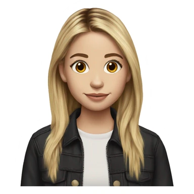 ashley olsen teenager hyperrealistic sticker