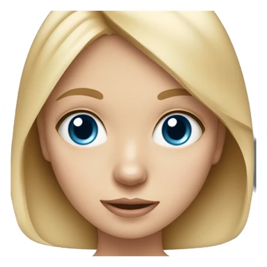 blonde girl with blue eyes holding wearing bow her Chihuahua  sticker