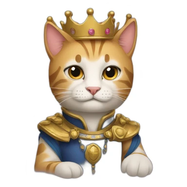 King of Cat sticker