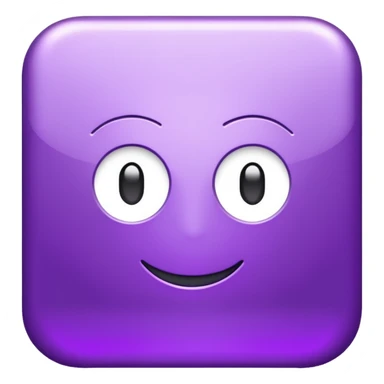 shiny purple text saying "ME" sticker