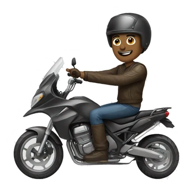 Man on motorbike  sticker