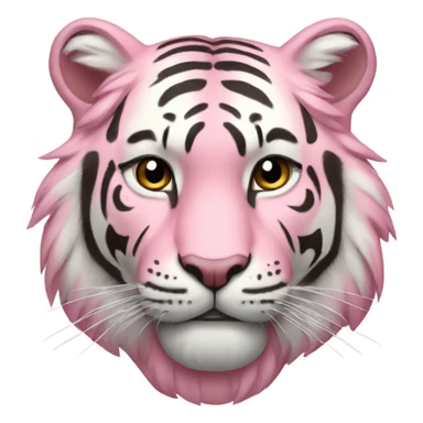 Pastel pink tiger  sticker