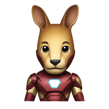kangaroo iron-man suit sticker