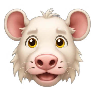 Cochon lion sticker