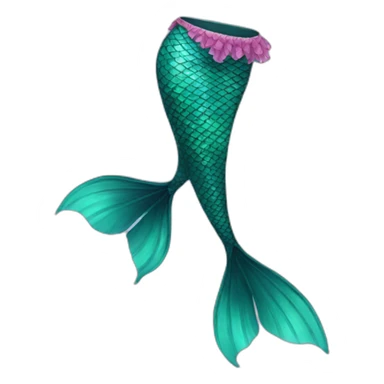 Mermaid tail sticker