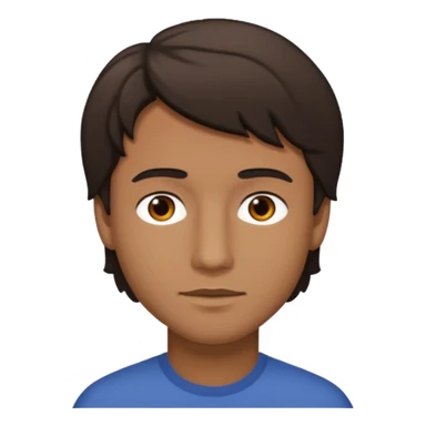 Un hombre con pelo chino y corto medio morenito u sticker