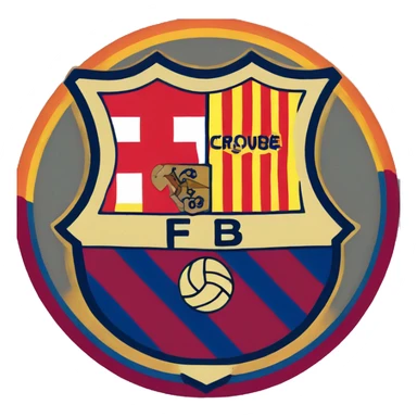 Barcelona fc logo  sticker