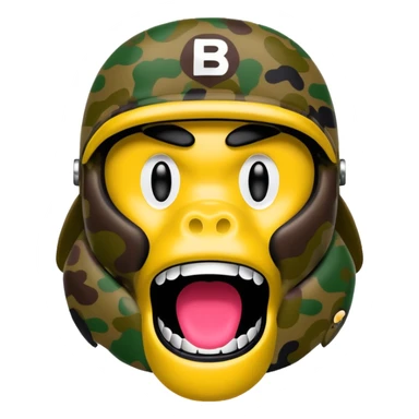 Сделай логотип Bape sticker