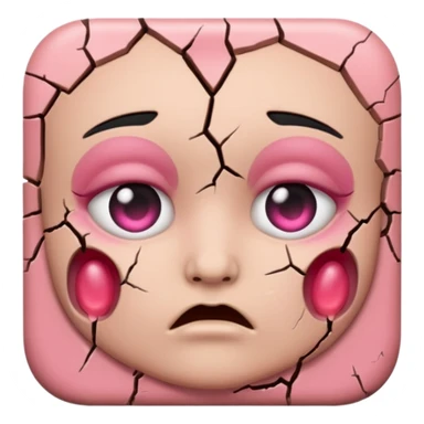 blush + cursed sticker