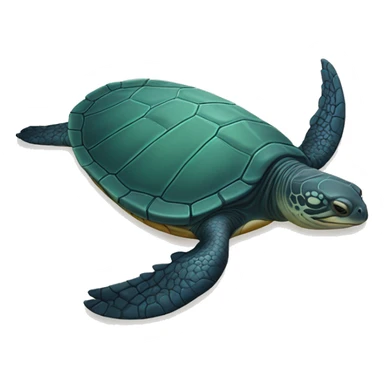 Leatherback sea turtle sticker