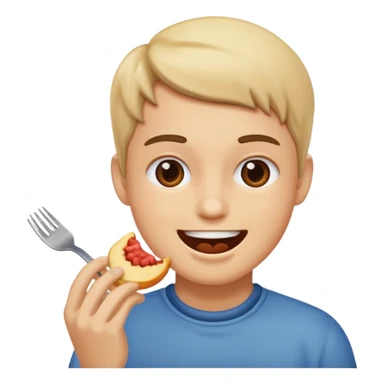 gererame un smojis comiendo sticker