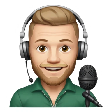 Make Conor McGregor as an emoji as if he is broadcasting sticker