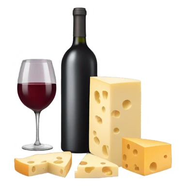 Wine and cheese sticker