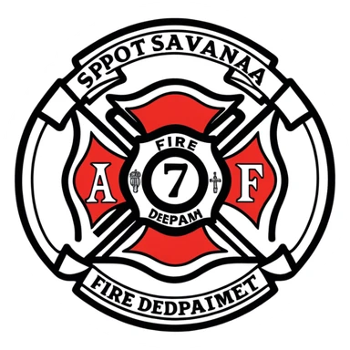 spotsylvania company 7 fire department logo sticker