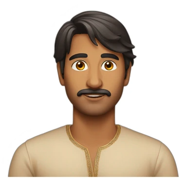 Indian look Handsome man sticker