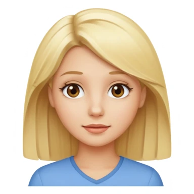 blonde womand, cute, from sector commercial sticker