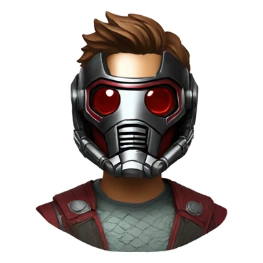 star lord, mask sticker