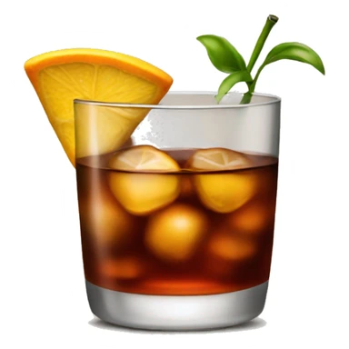 Old fashioned drink sticker