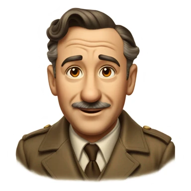 Photorealistic Walt Disney in 1944 Europe sticker