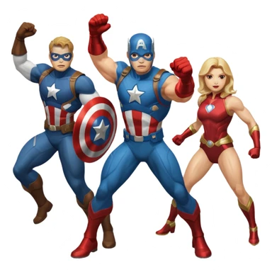 Avengers “assemble” three
 sticker