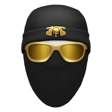 Goon with a ski mask and gold chain sticker