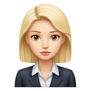 mind blowing blond business woman sticker