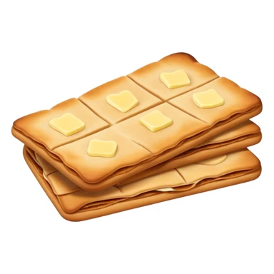 traditional norwegian sweet flat bread with cinnamon and sugar and butter sticker