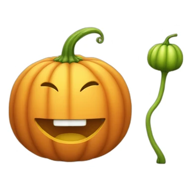 fat-pumpkin-with-long-stem-and-funny-face sticker