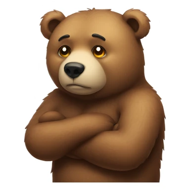 Heartbroken bear sticker