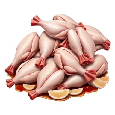 Chicken carcasses raw  sticker