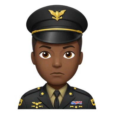 Black Batman in the US Army sticker